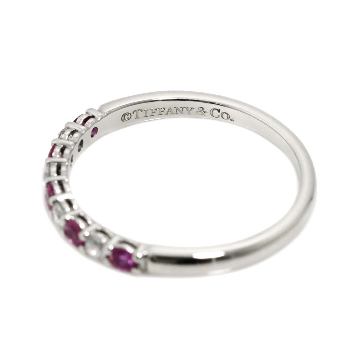 Sapphire Diamond Ring Pt size6.25-6.5(US)