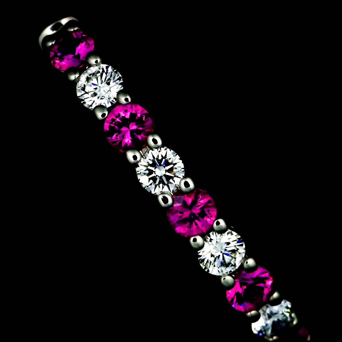 Sapphire Diamond Ring Pt size6.25-6.5(US)