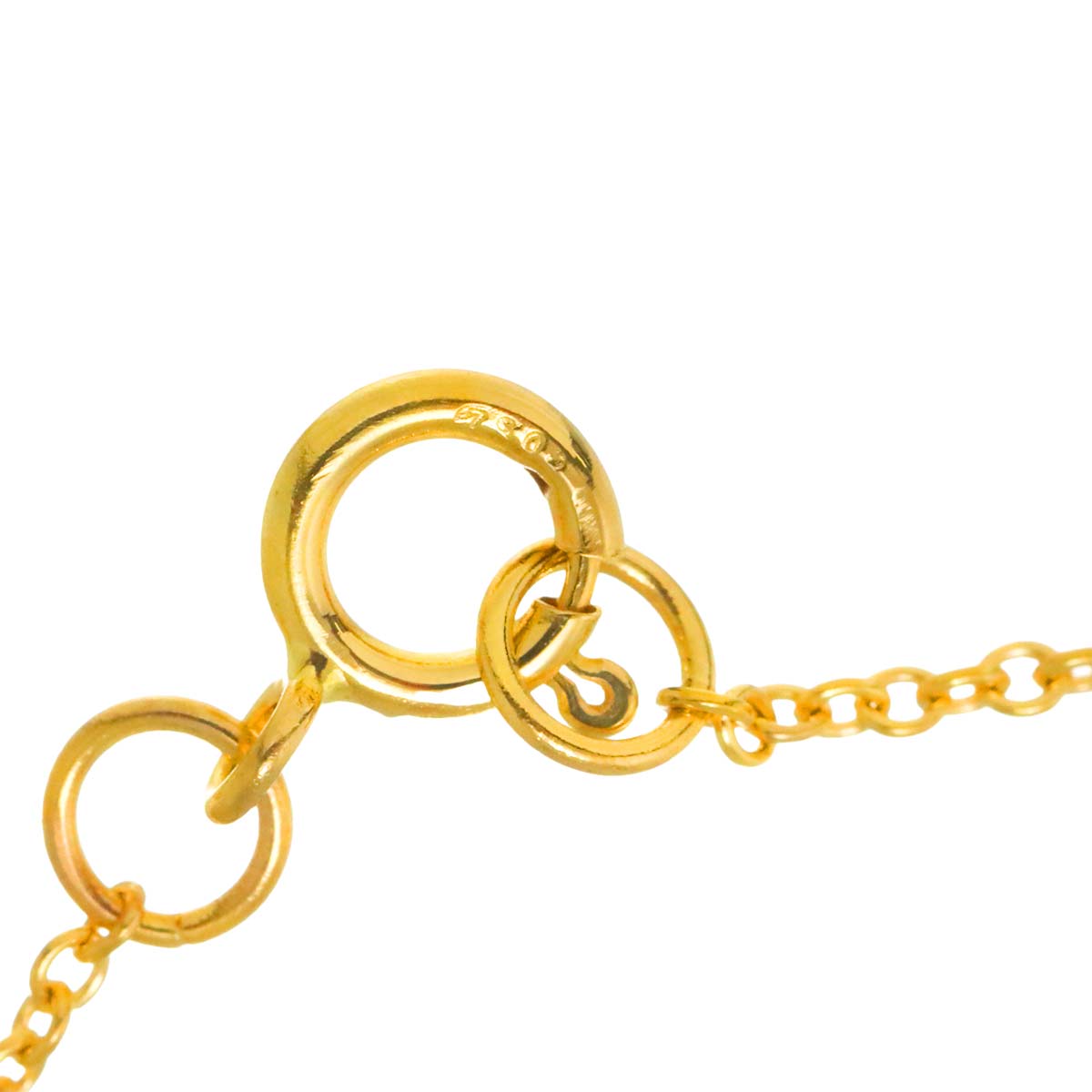 Peridot Diamond Necklace 18K Yellow Gold 750