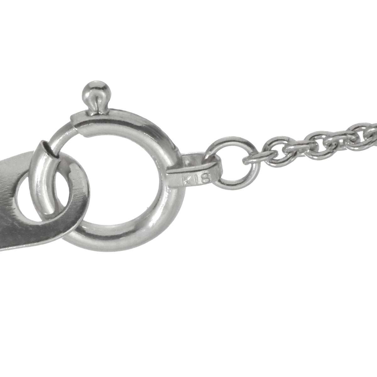 Akoya Pearl 7.3mm Diamond Necklace 18K WG 750