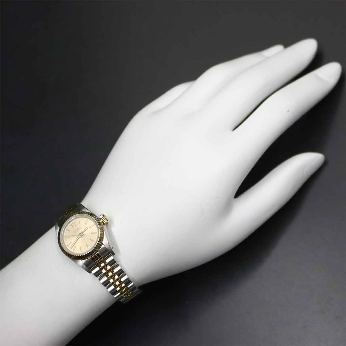 Oyster Perpetual 67193 Serial 9 750YG Gold Dial Ladies Watch