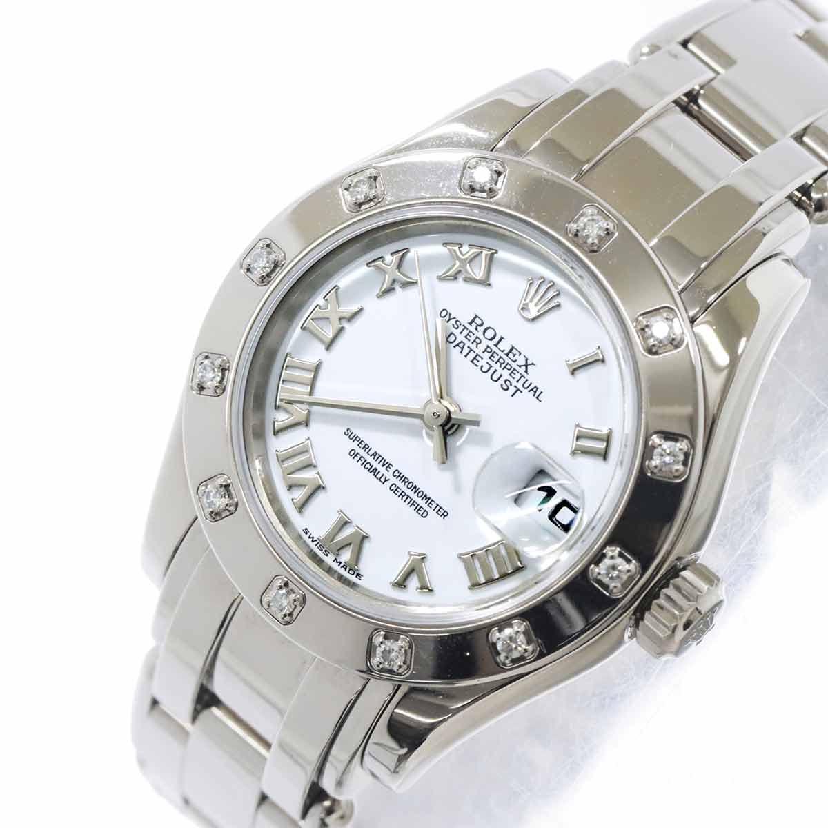 Datejust Pearl Master 80319 Serial K 750 WG Diamond Ladies