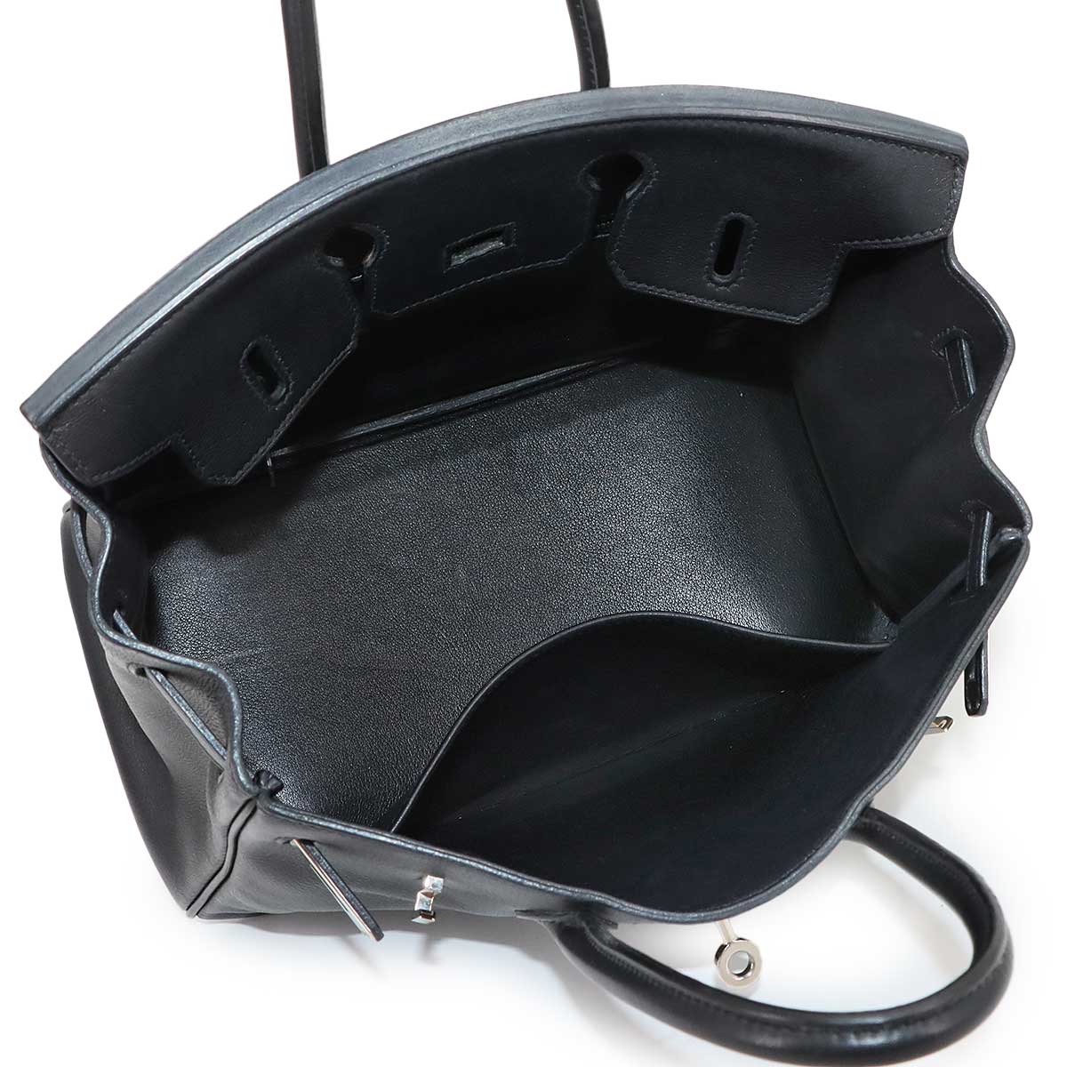 Birkin 25 Veau Swift Black Hand Bag Purse