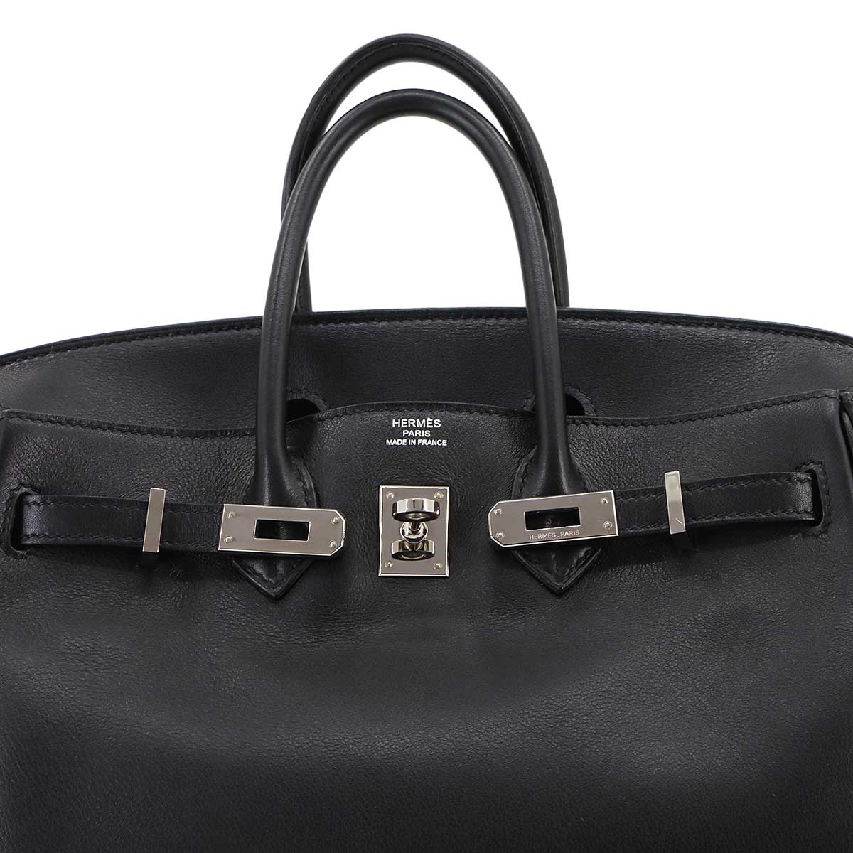 Birkin 25 Veau Swift Black Hand Bag Purse