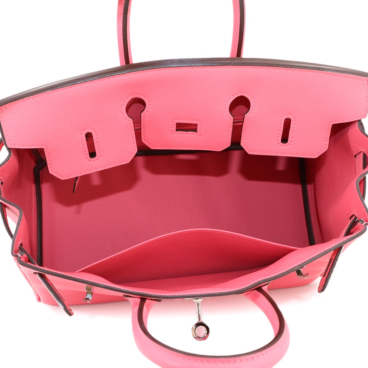 Birkin 25 Hand Bag Swift Leather Rose Azalee Purse Pink