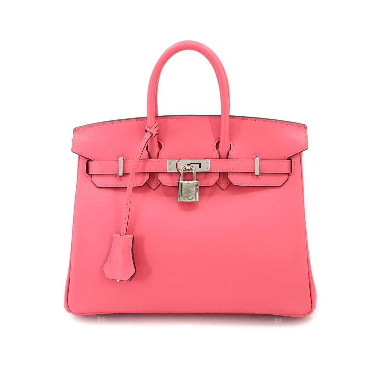 Birkin 25 Hand Bag Swift Leather Rose Azalee Purse Pink