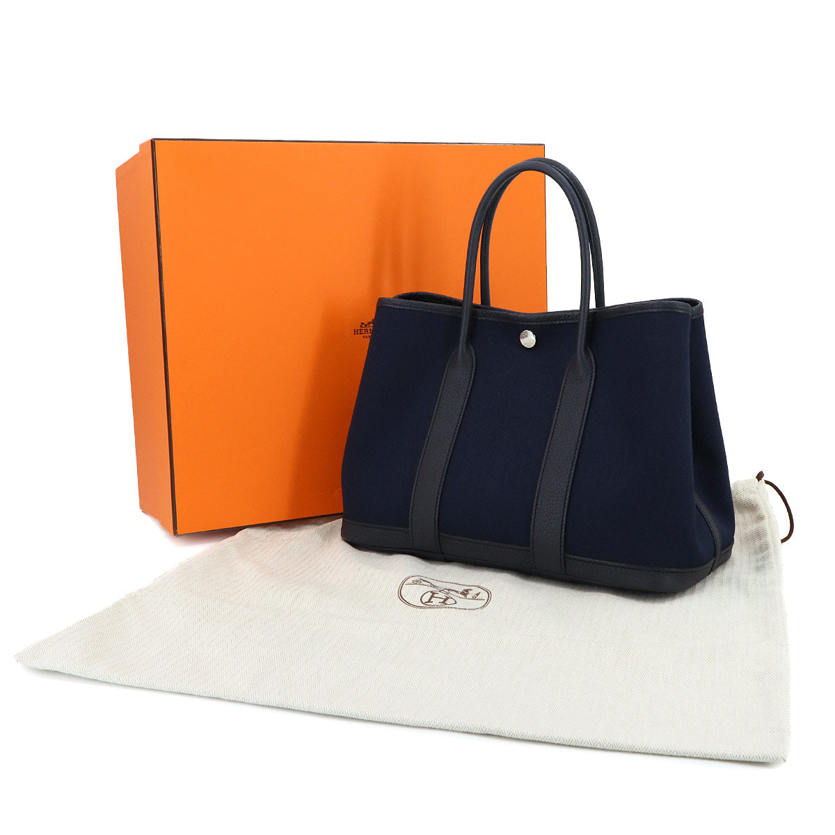 Garden Party TPM Tote Bag Toile Militaire Blue Marine