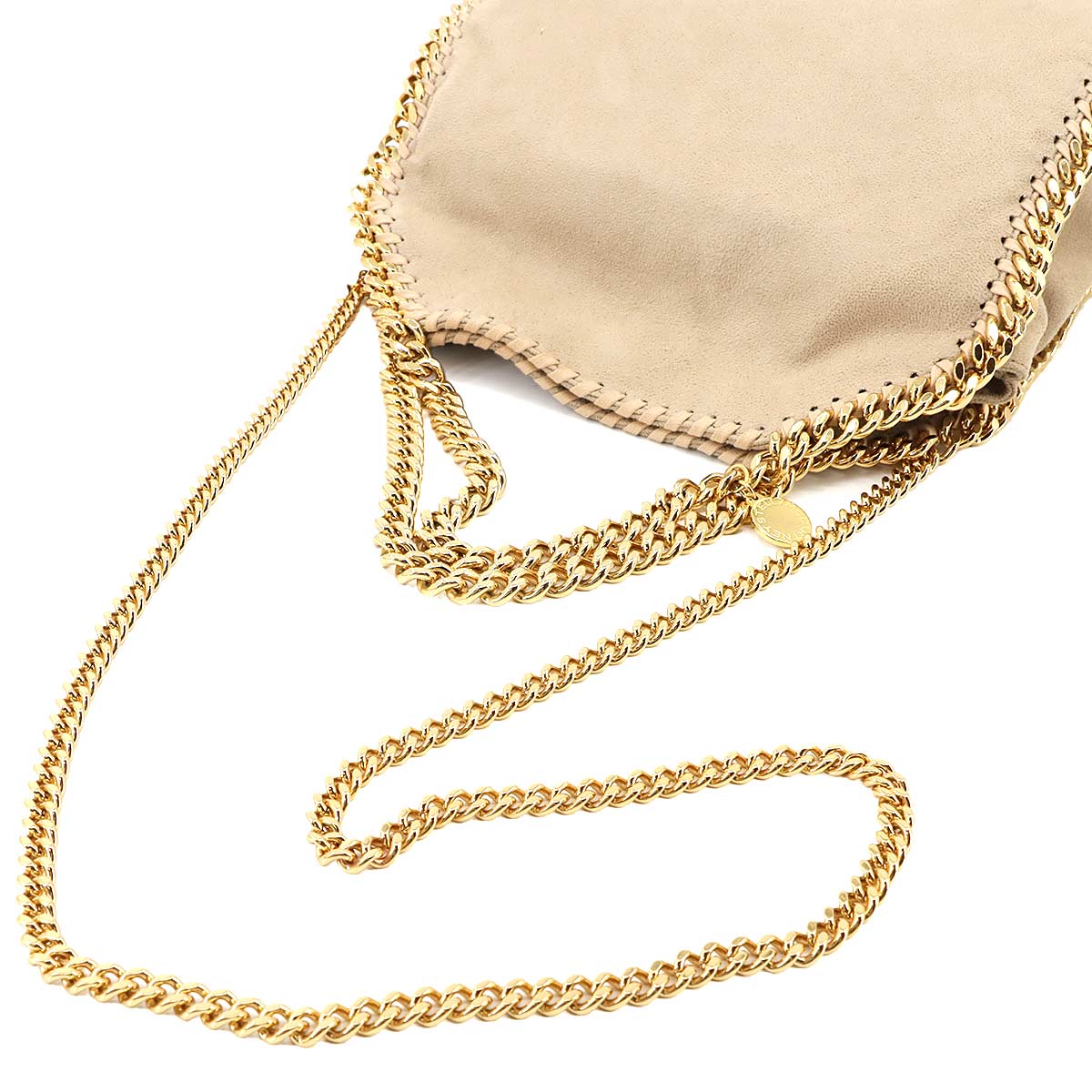 Falabella Mini 2way Tote Shoulder Bag Beige 371223