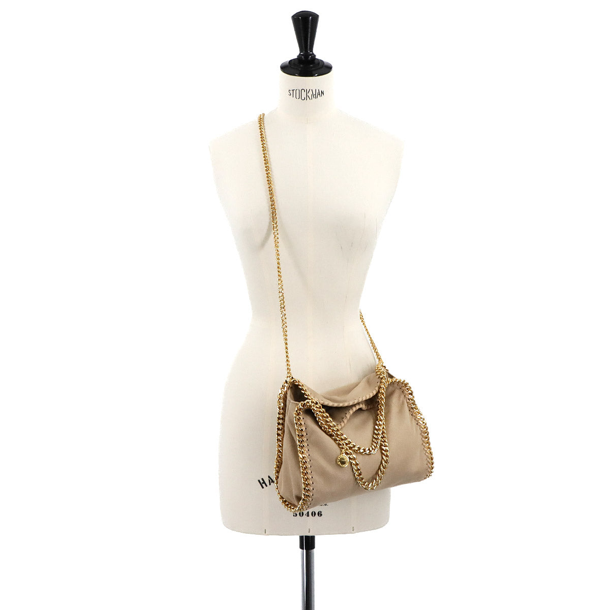 Falabella Mini 2way Tote Shoulder Bag Beige 371223