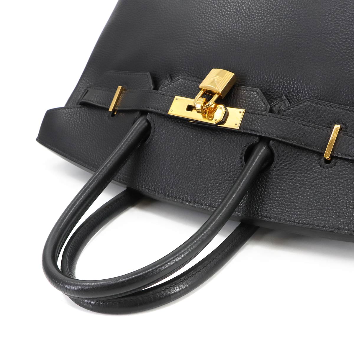 Birkin 35 Togo Black Hand Bag Purse