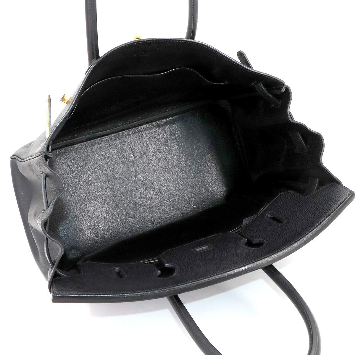 Birkin 35 Togo Black Hand Bag Purse