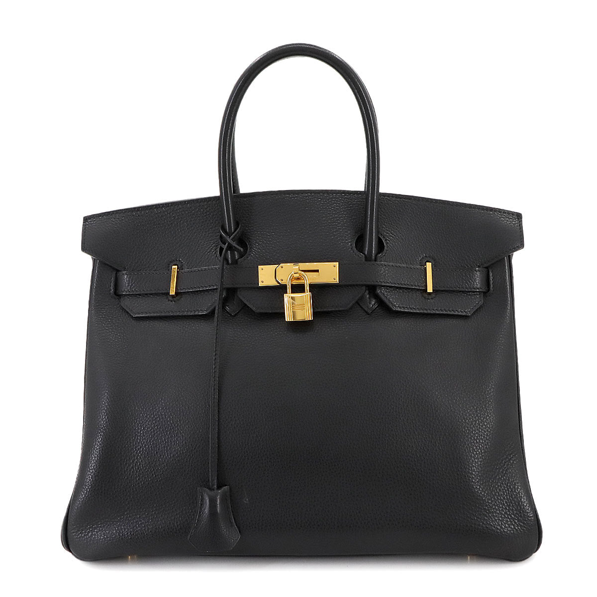 Birkin 35 Togo Black Hand Bag Purse
