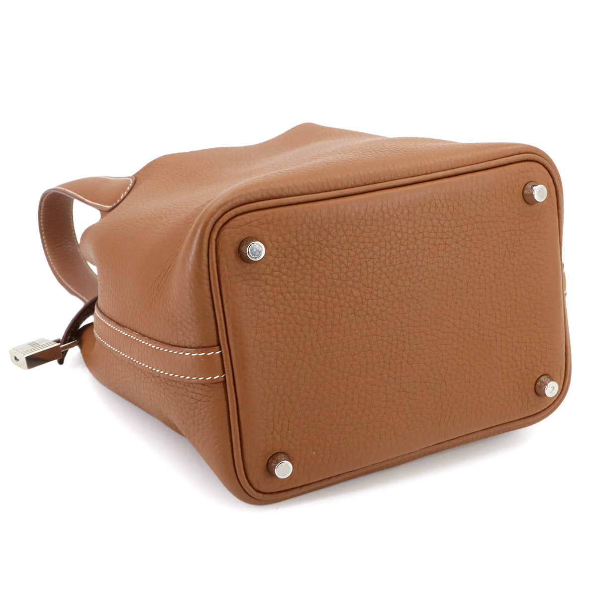 Picotin Lock PM Hand Bag Taurillon Clemence Gold Purse