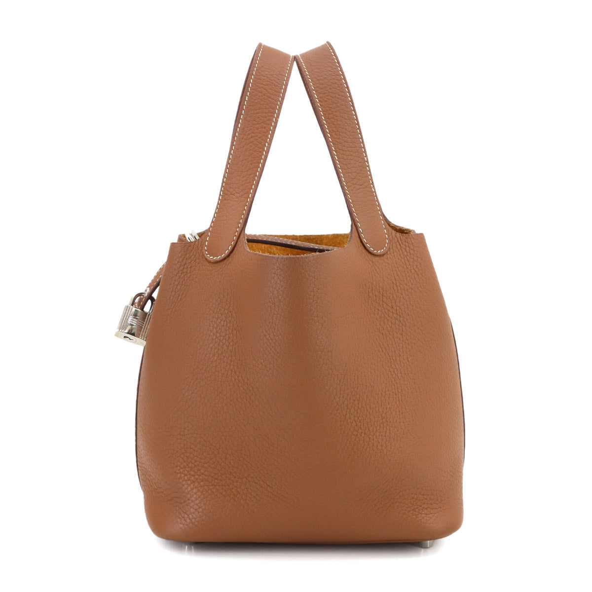 Picotin Lock PM Hand Bag Taurillon Clemence Gold Purse