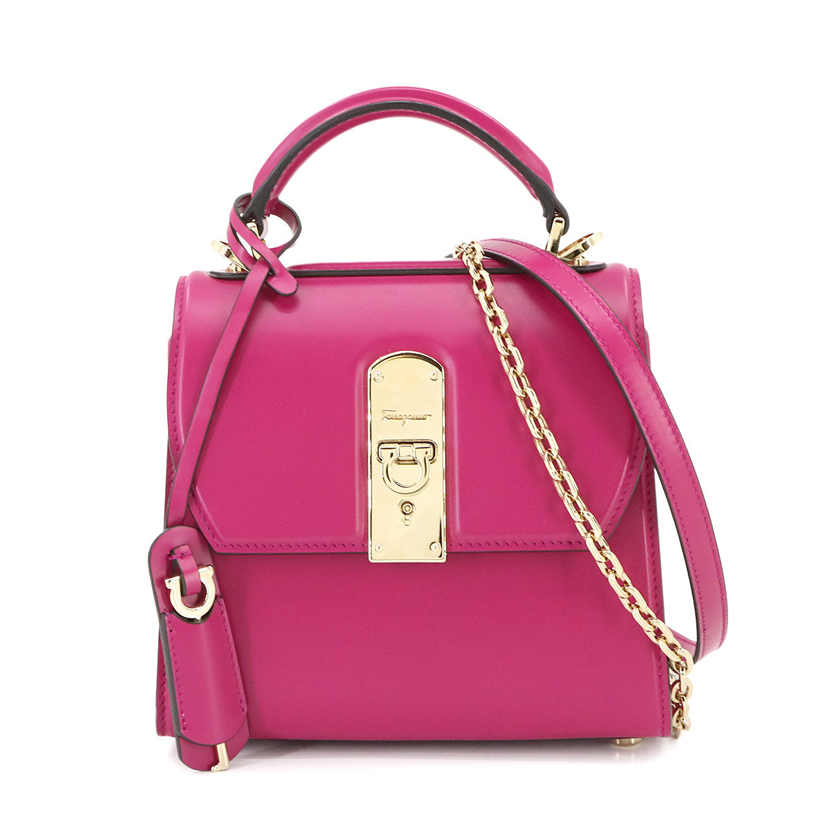 Boxyz Small Hand Shoulder Bag Leather Pink 21H647