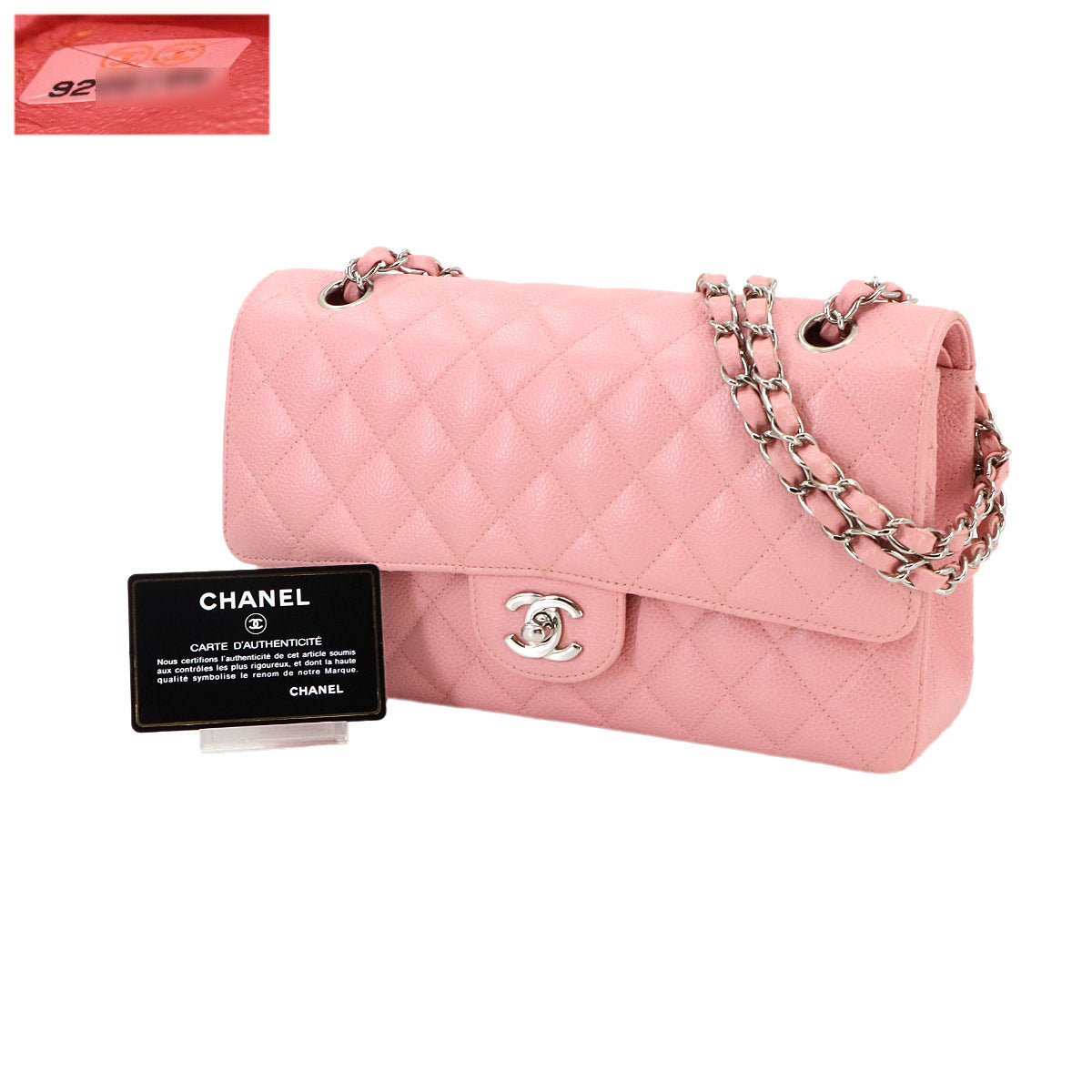 Matelasse 25 Chain Shoulder Bag Leather Pink A01112 Purse