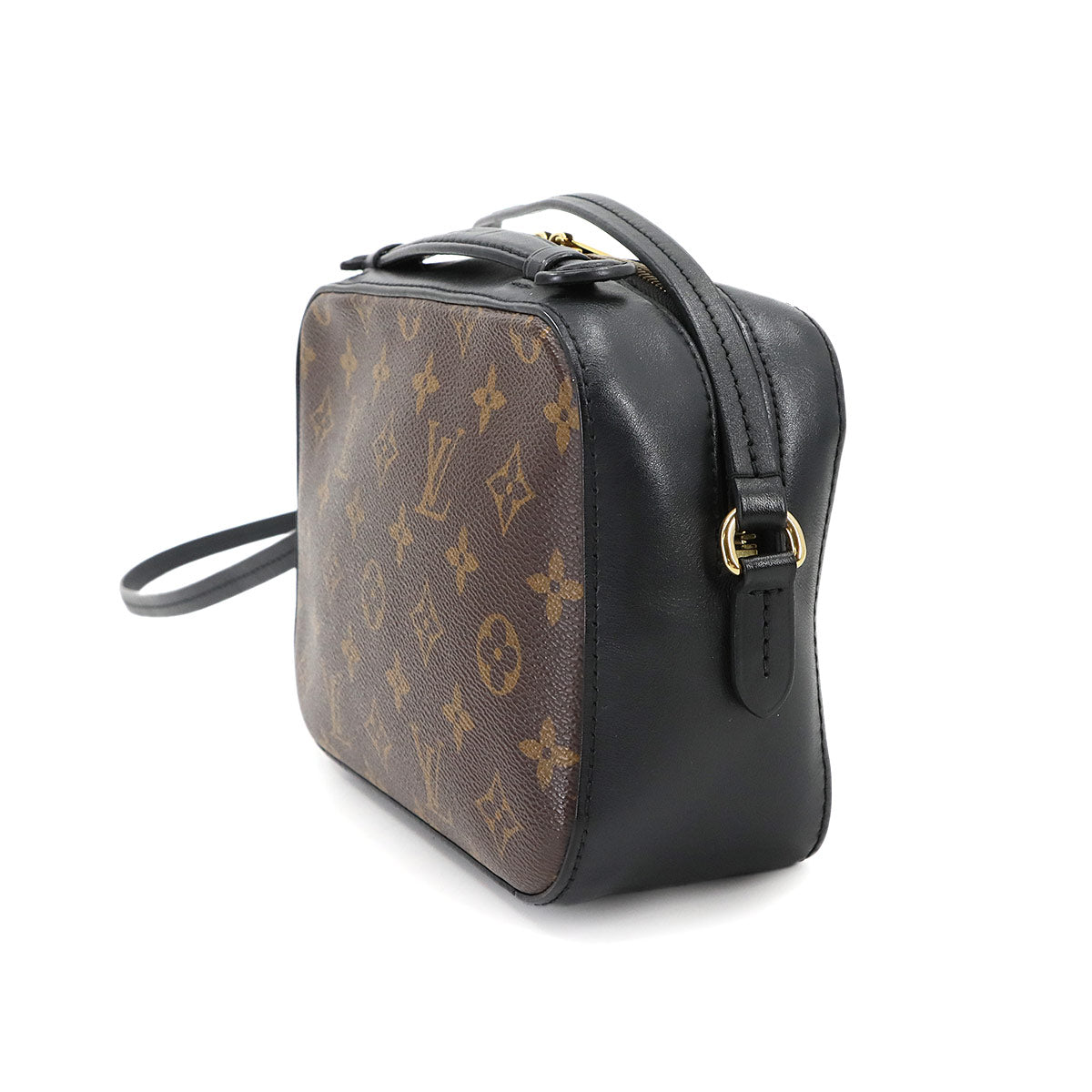 Monogram Saintonge Shoulder Bag Brown Noir M43555 Purse