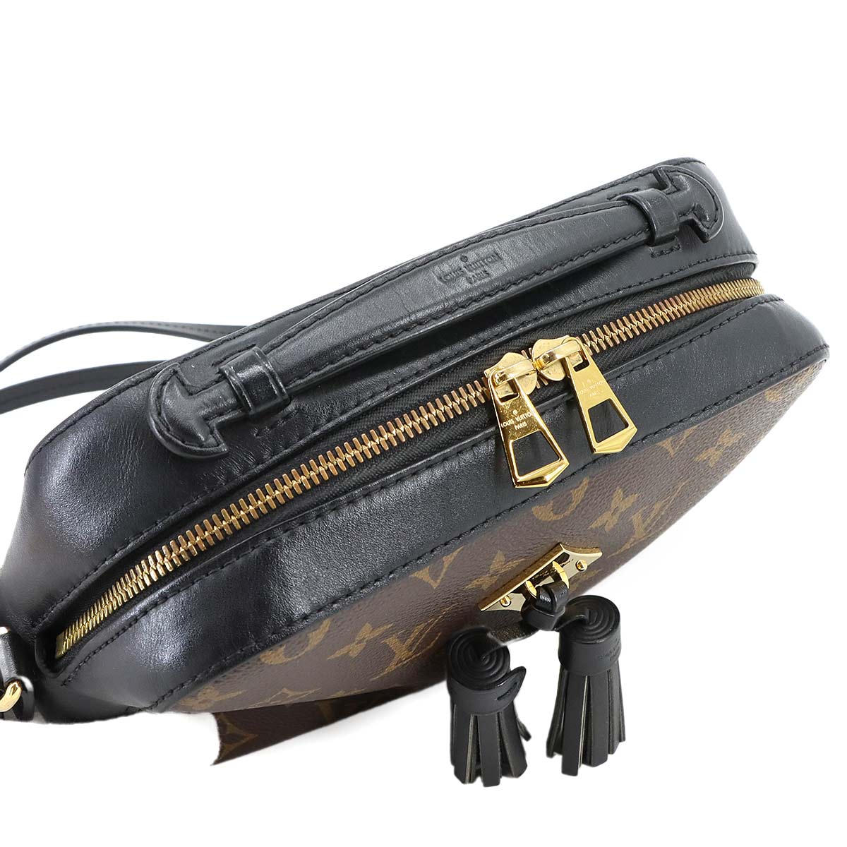 Monogram Saintonge Shoulder Bag Brown Noir M43555 Purse