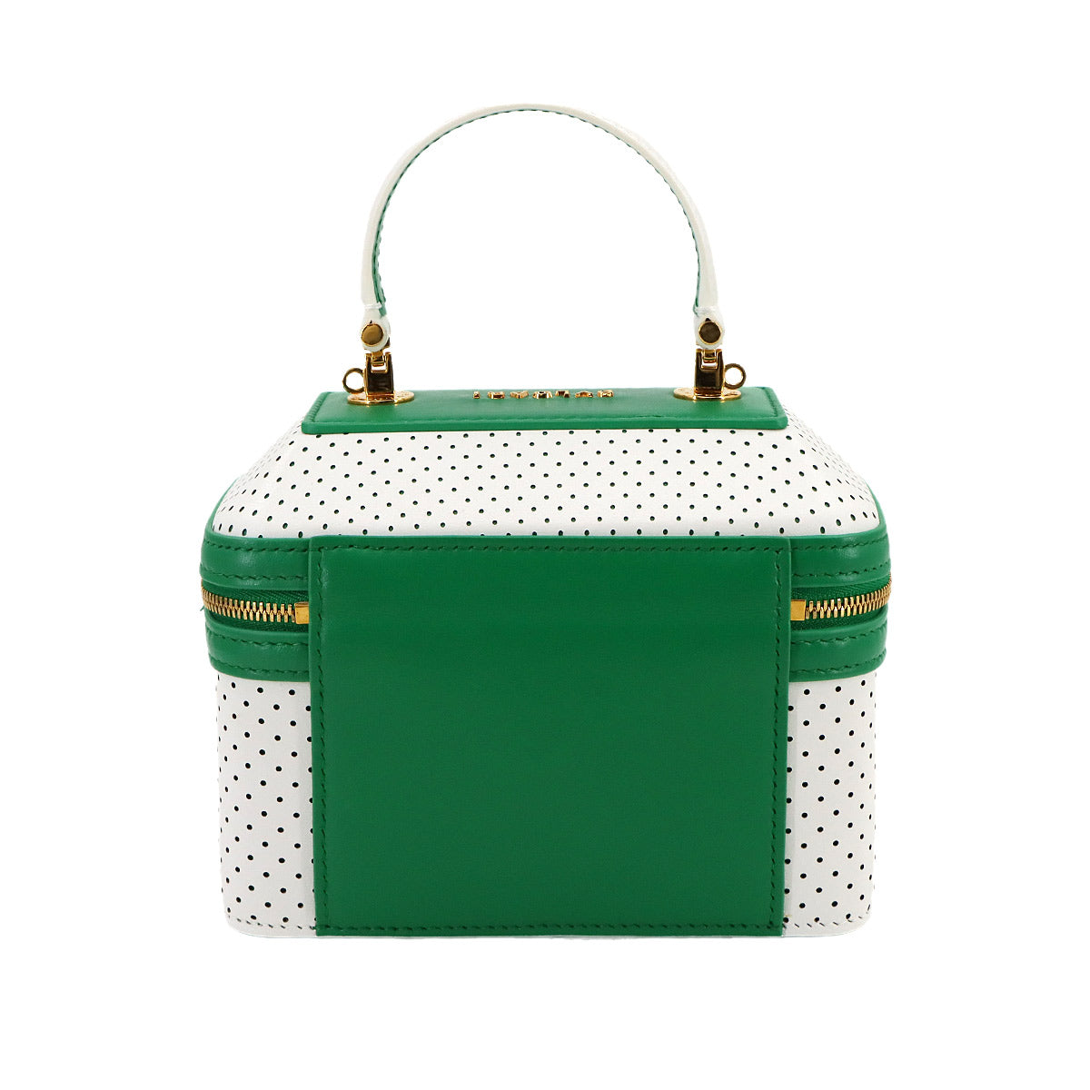 Serpenti Forever Jewelry Box Hand Shoulder Bag Leather White