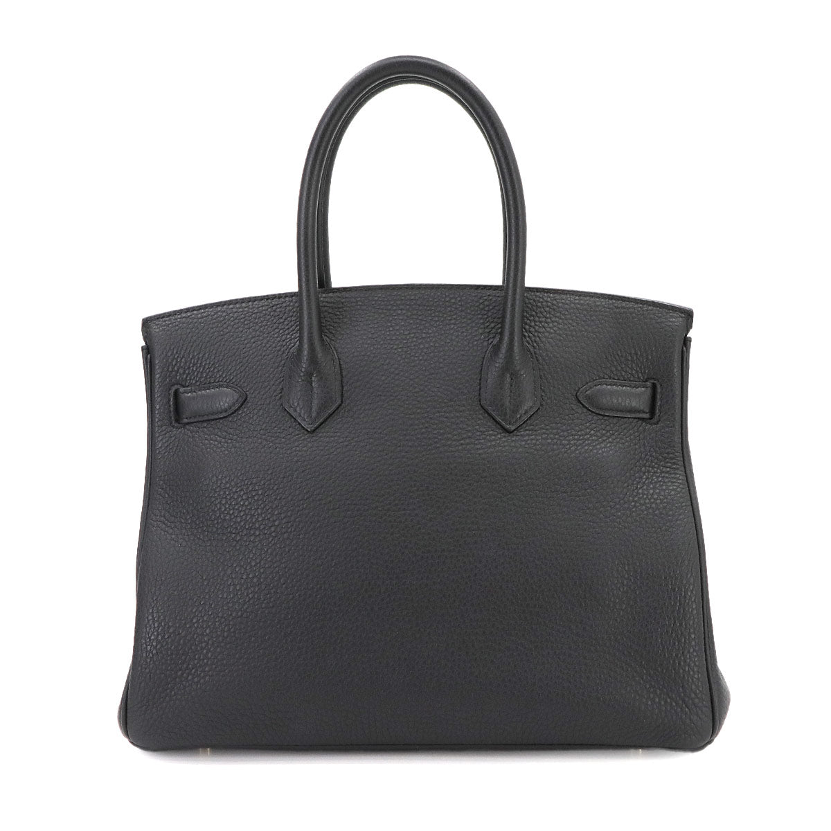 HERMES Birkin 30 Hand Bag Togo Leather Black Purse