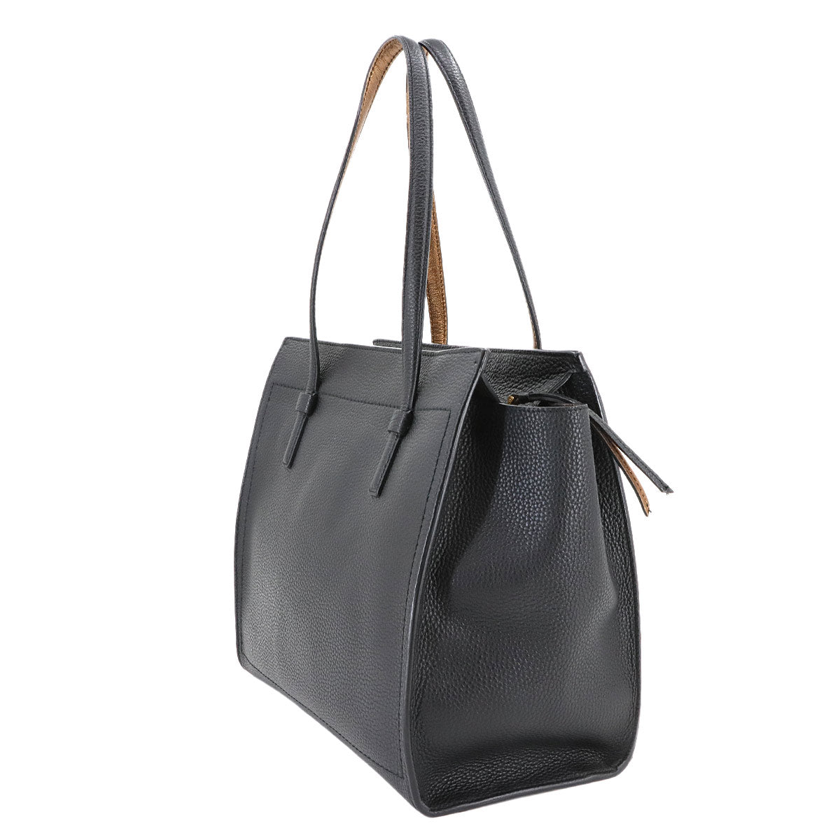 Amy Tote Bag Leather Black Gancini Purse