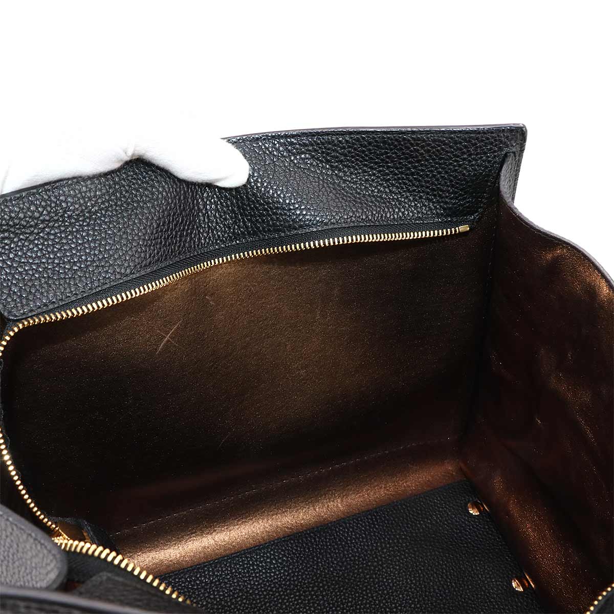 Amy Tote Bag Leather Black Gancini Purse