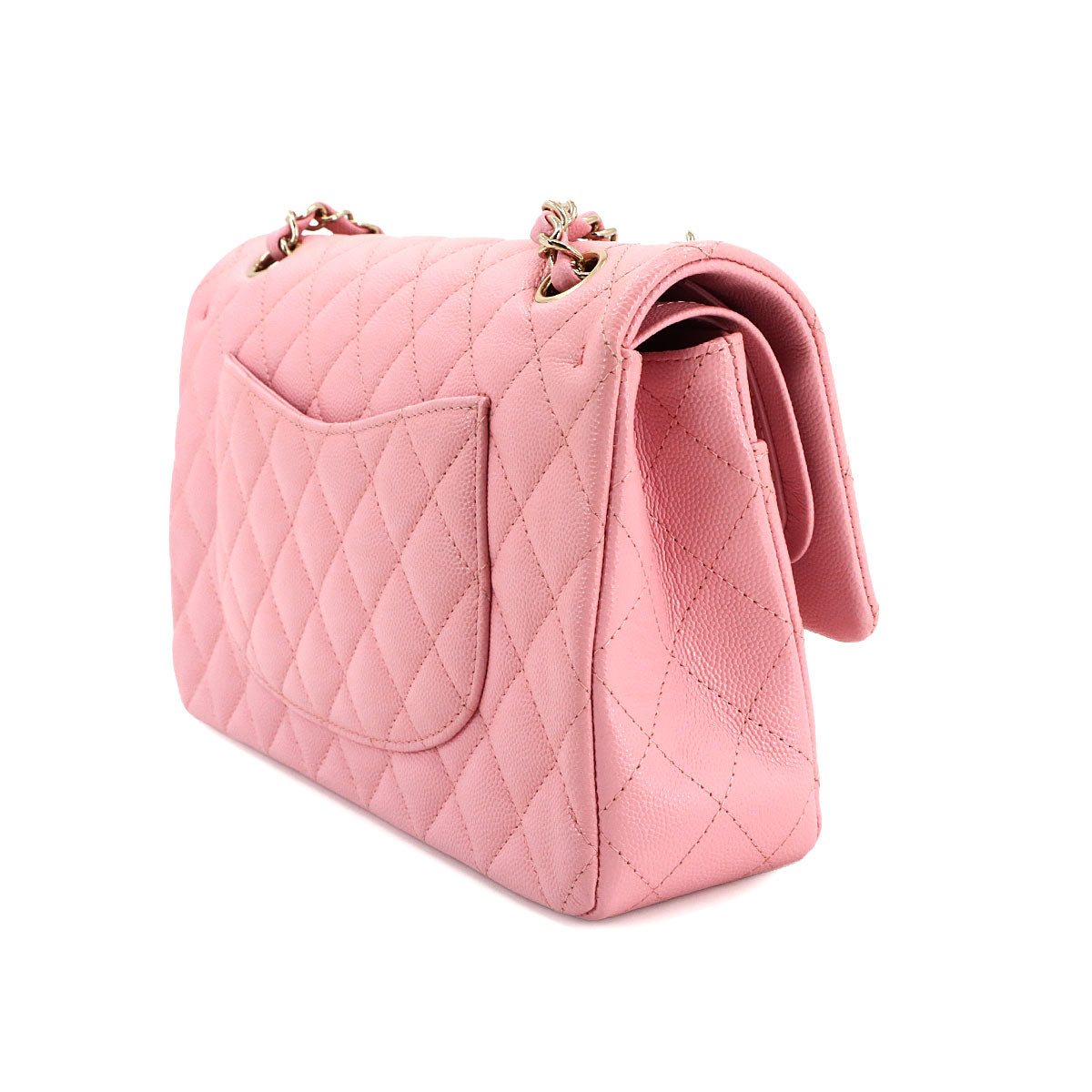 Matelasse 25 Chain Shoulder Bag Leather Pink A01112 Purse