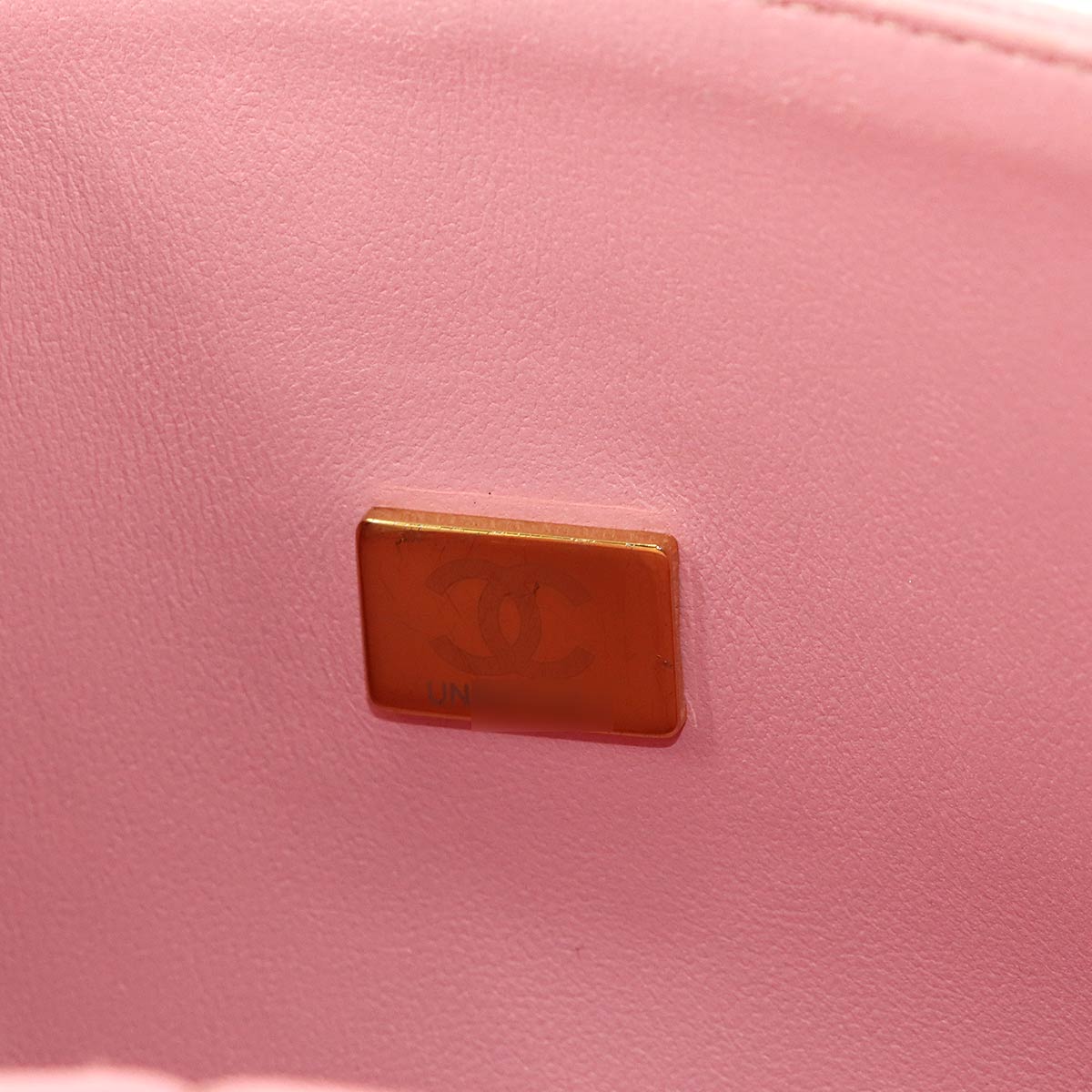 Matelasse 25 Chain Shoulder Bag Leather Pink A01112 Purse