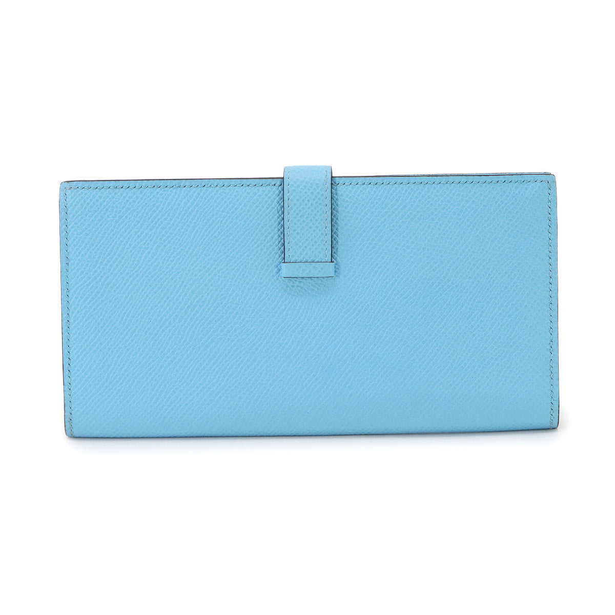 Bearn Soufflet Long Wallet Veau Epsom Celeste
