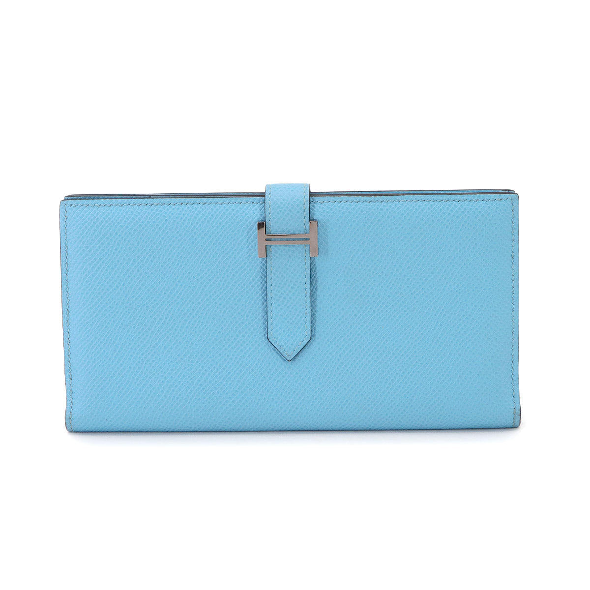 Bearn Soufflet Long Wallet Veau Epsom Celeste