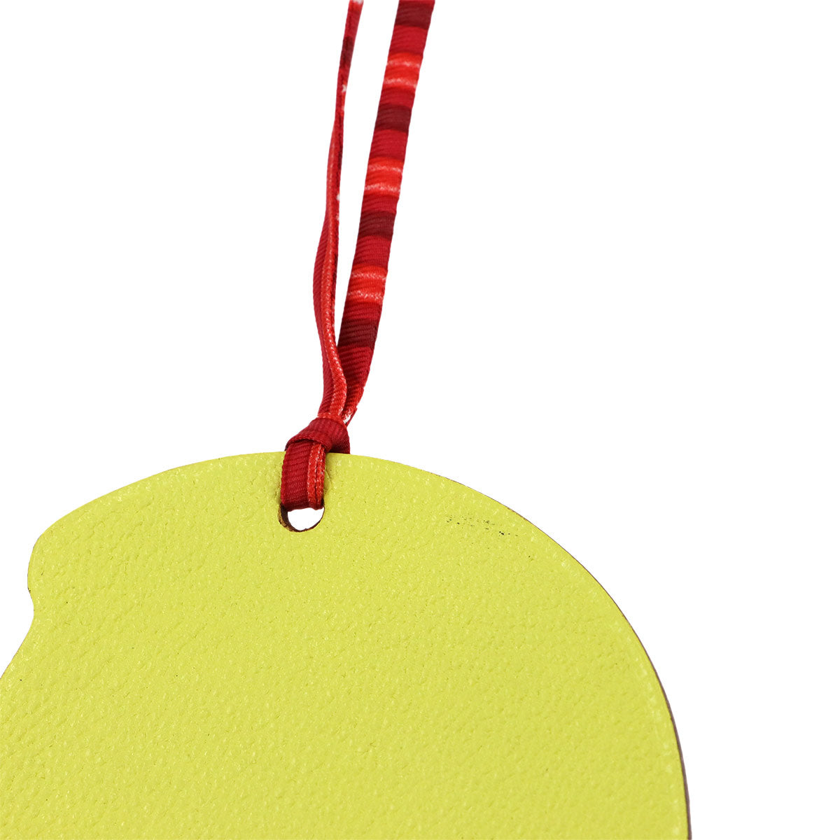 Petit H Samarcande Bag Charm Shevre Lime Feu
