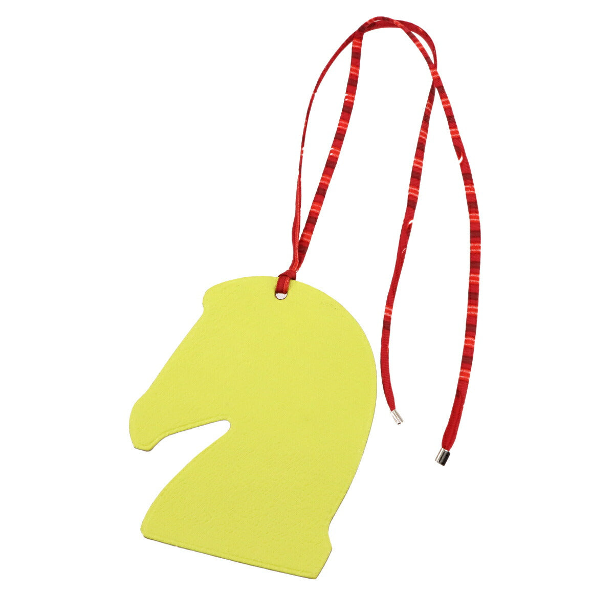 Petit H Samarcande Bag Charm Shevre Lime Feu