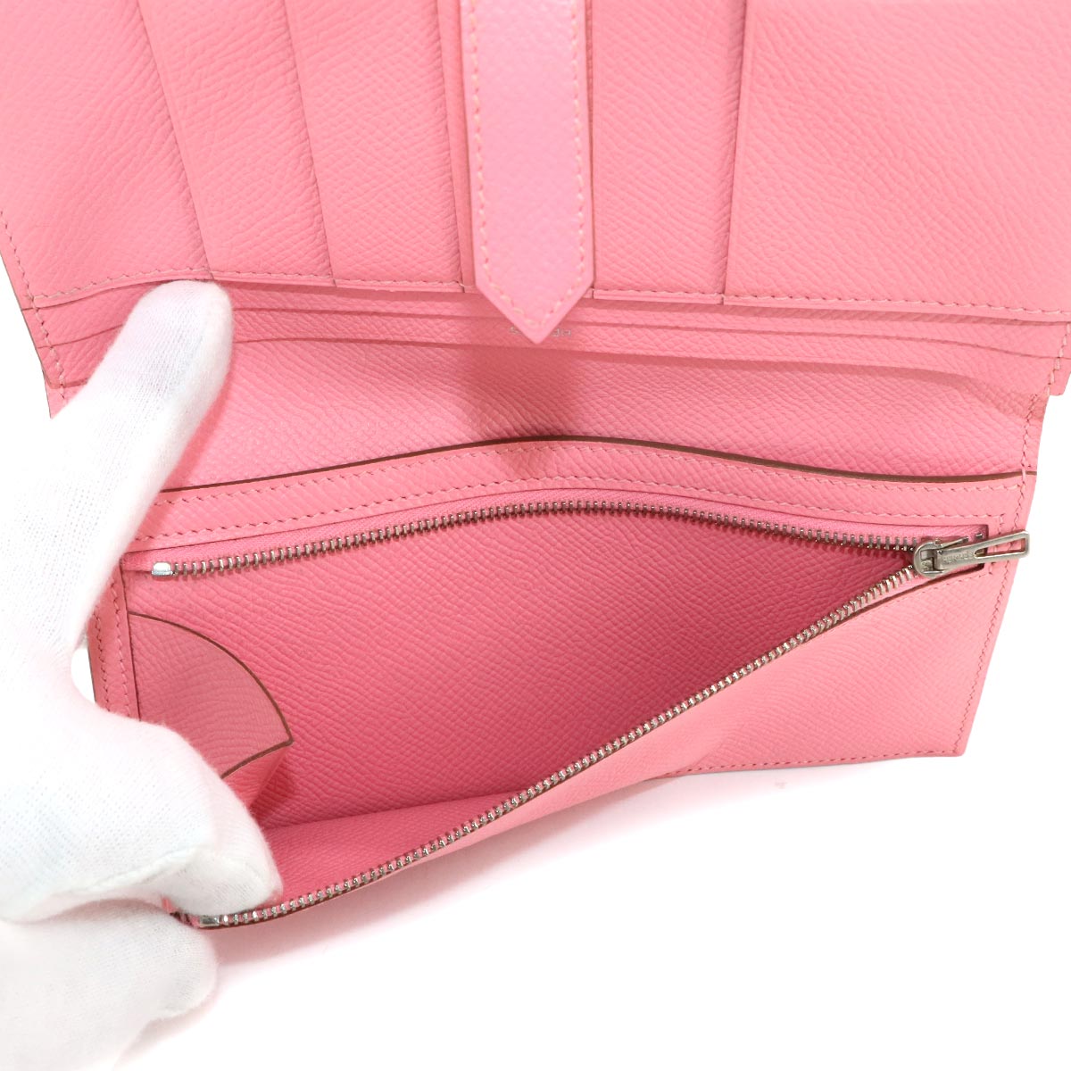 Bearn Souffle Long Wallet Epsom Rose confetti