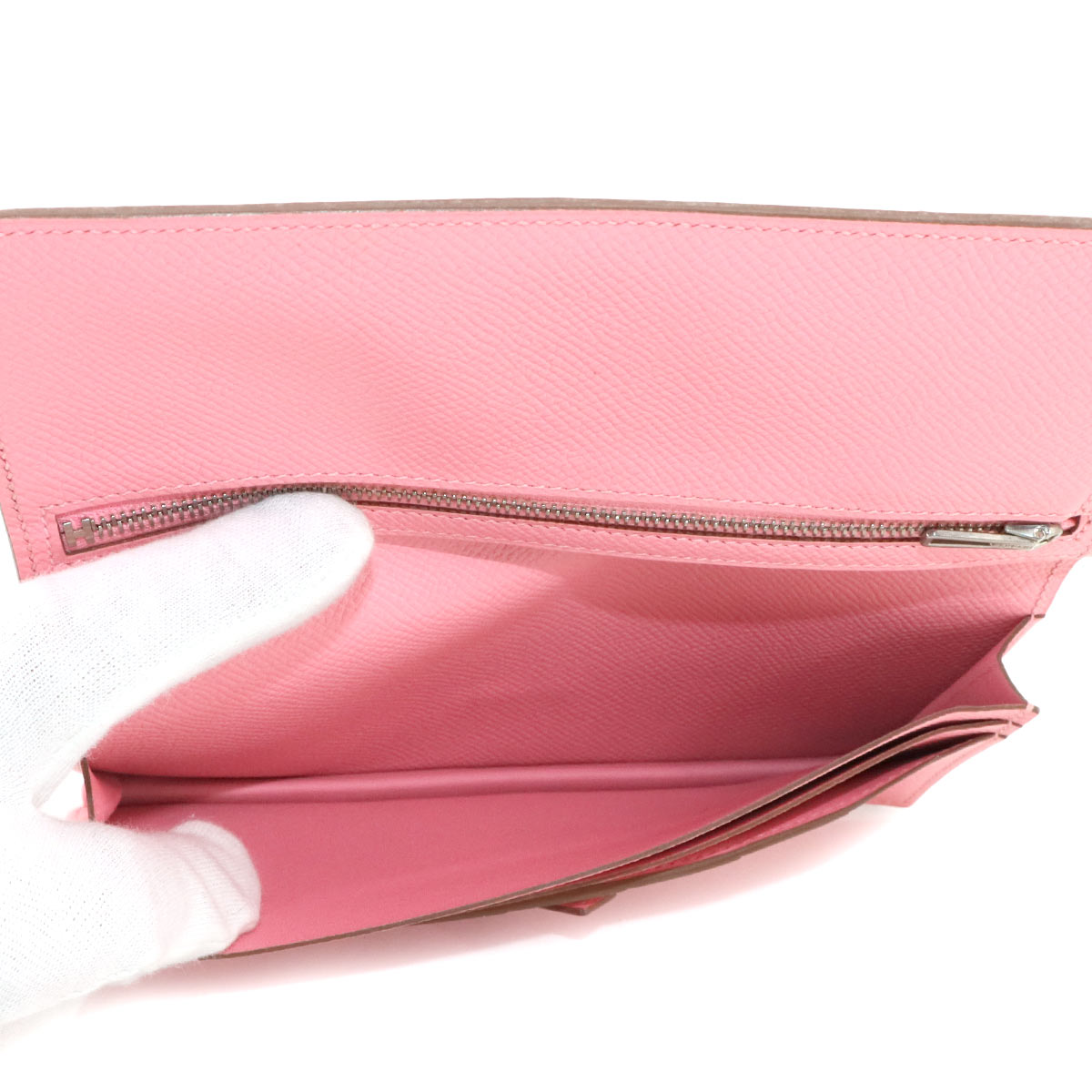 Bearn Souffle Long Wallet Epsom Rose confetti