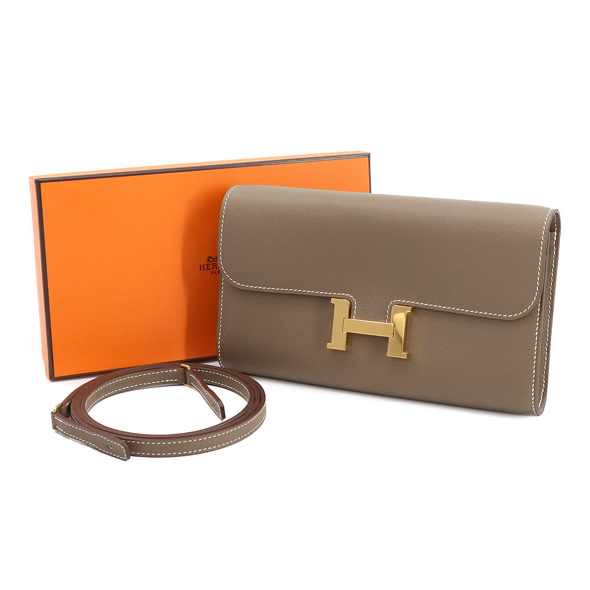 Constance Long To Go Long Wallet Evercolor Etoupe Purse