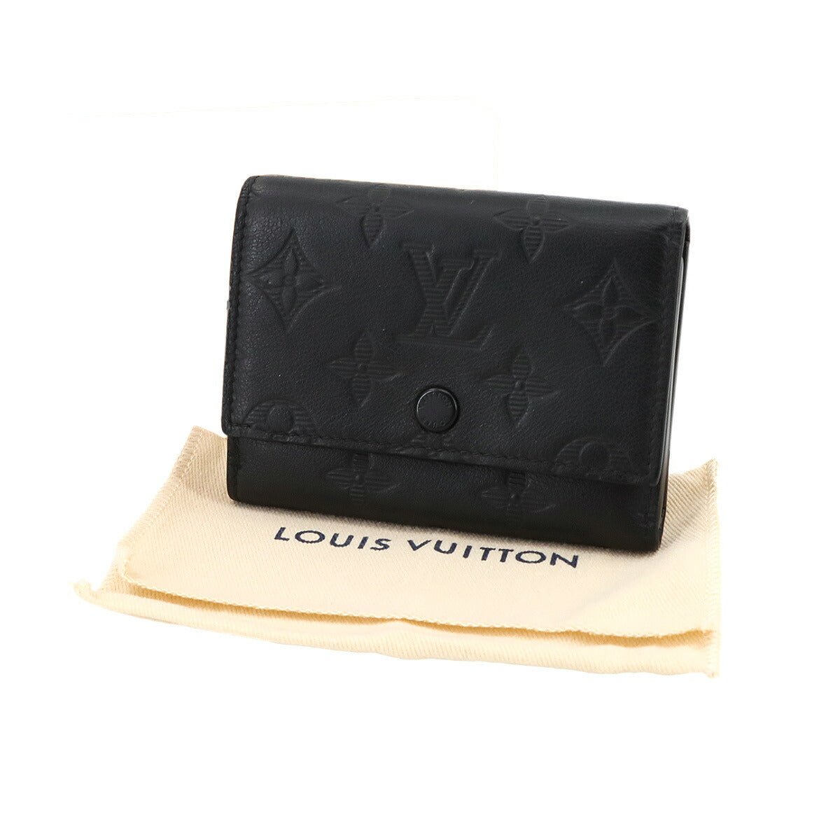 Monogram Shadow Victor Wallet Leather Black M12635