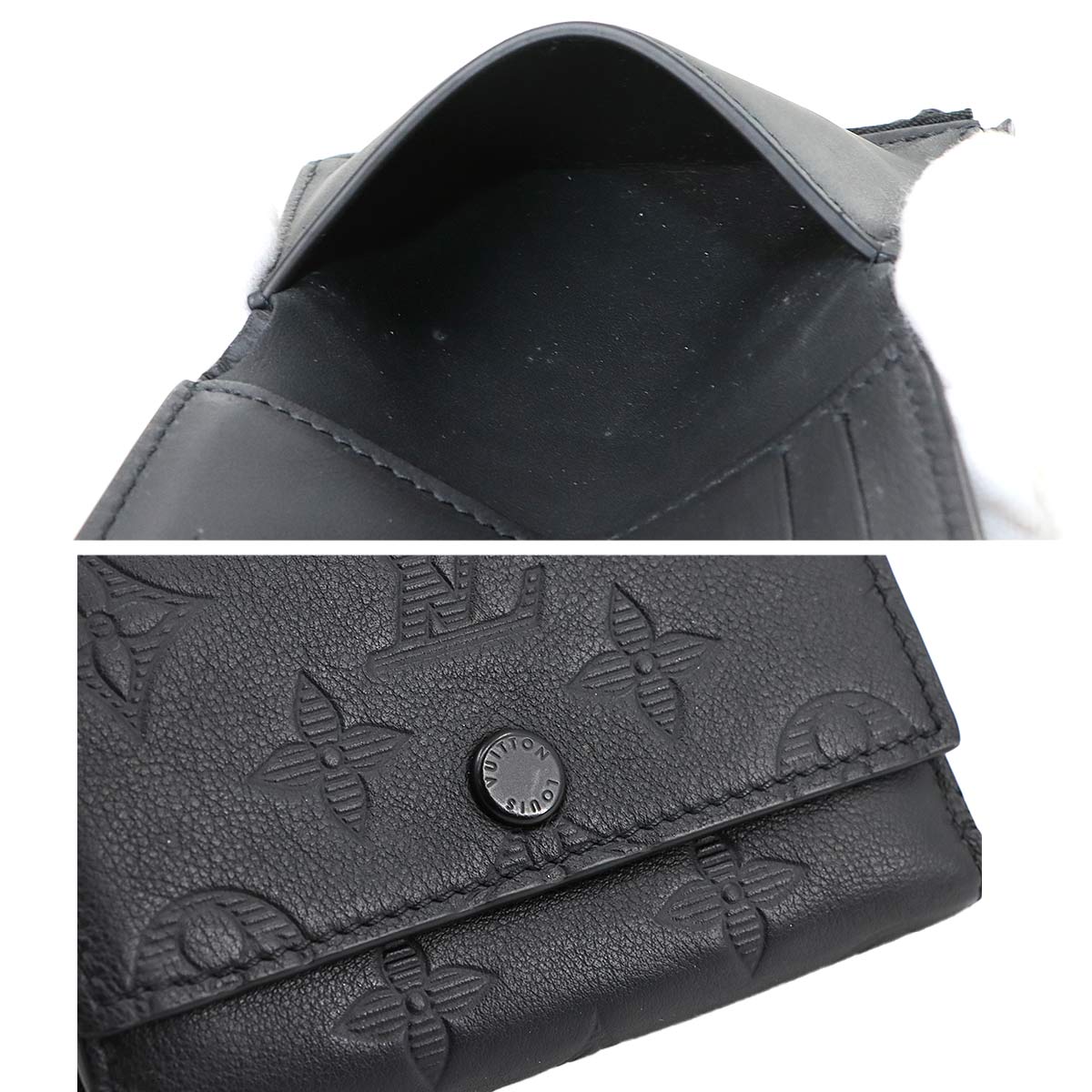 Monogram Shadow Victor Wallet Leather Black M12635