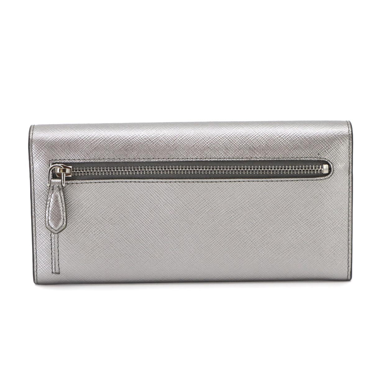 Saffiano Long Wallet Leather Silver Pink Beige 1MH132 Purse