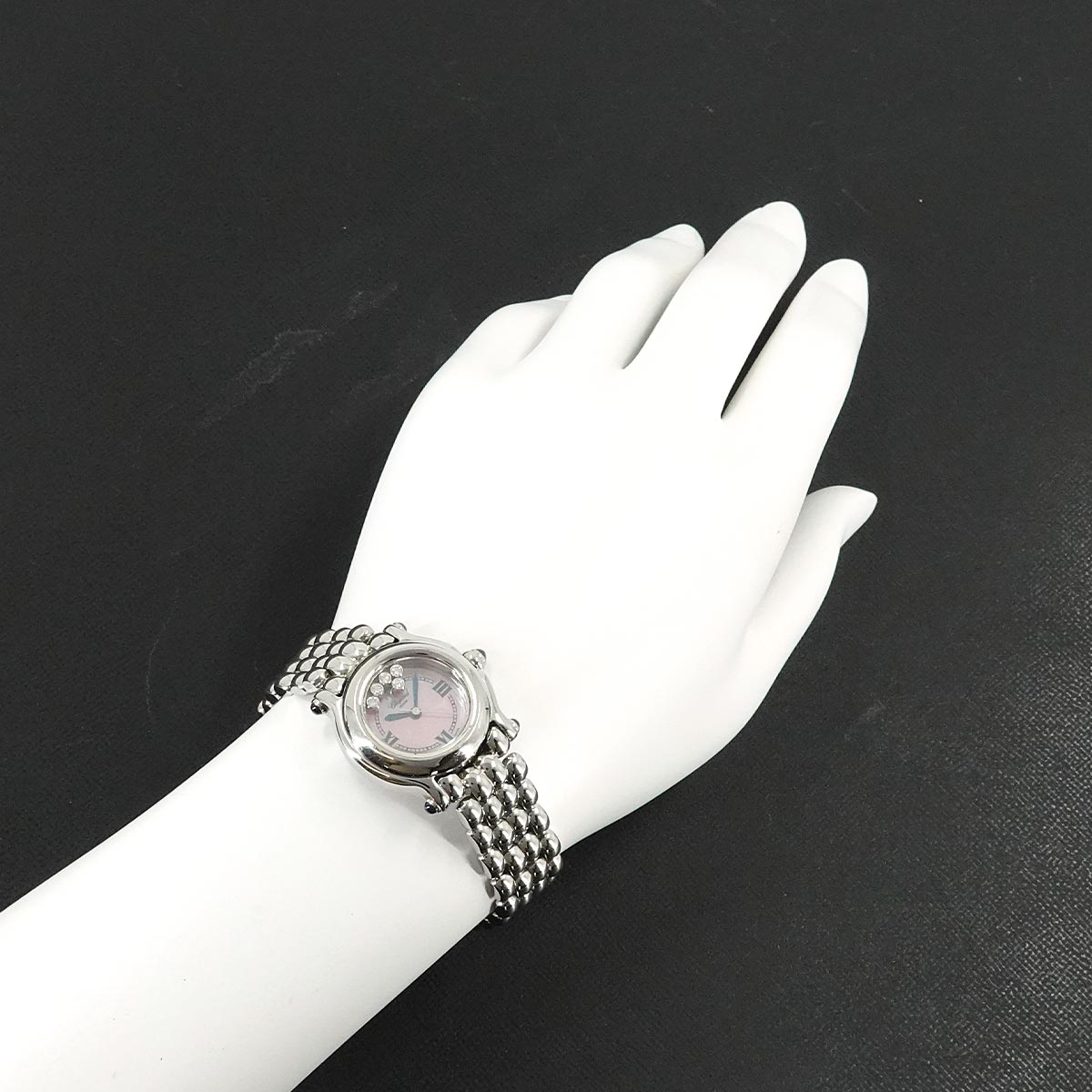 Happy Sport 27/8250-23 5P Diamond Pink Shell Dial Watch
