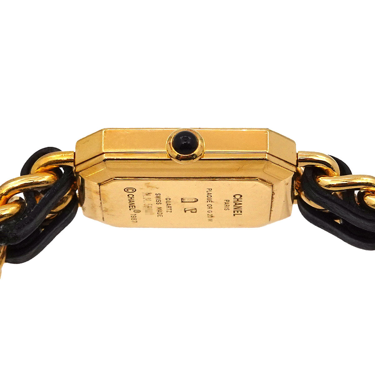 Premiere Size L H0001 Vintage Quartz Black Dial Ladies Watch