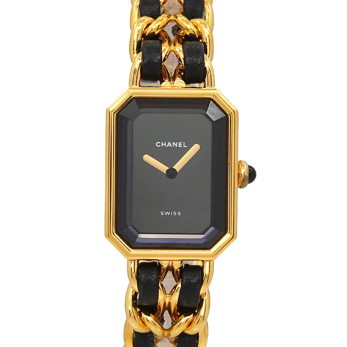 Premiere Size L H0001 Vintage Quartz Black Dial Ladies Watch