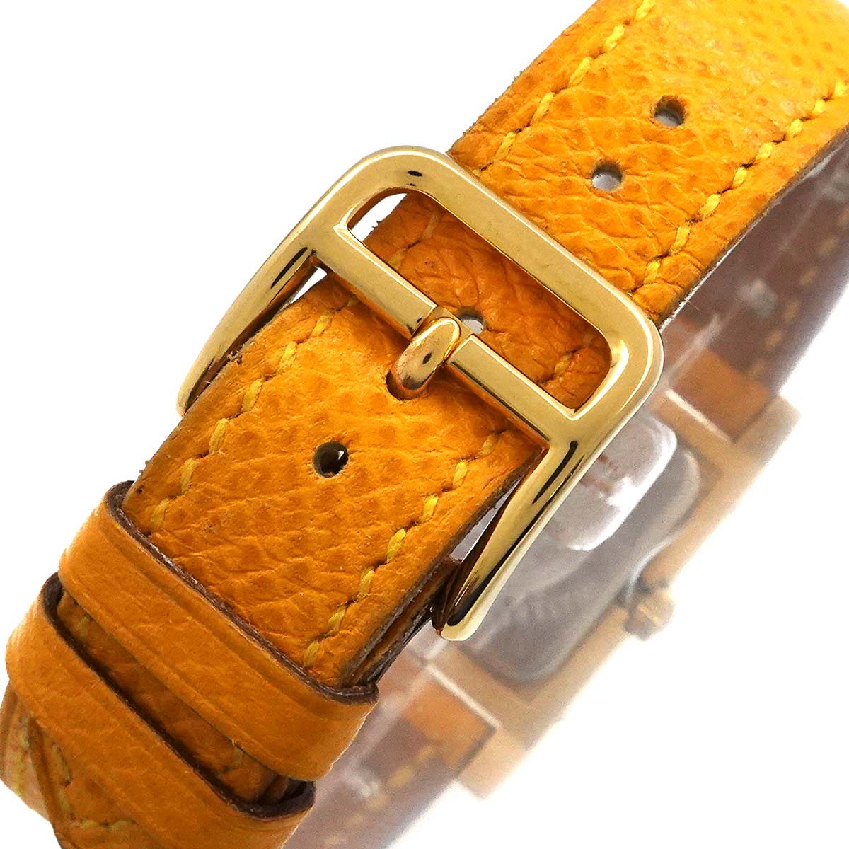 Medor Vintage pyramid Gold studs Quartz White Dial Ladies