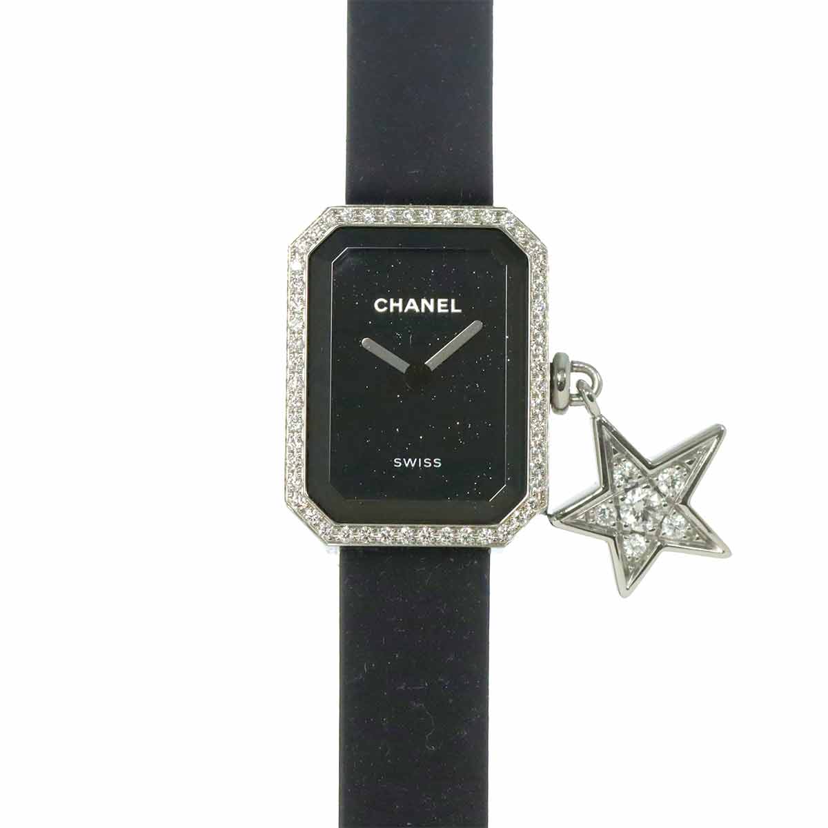 Premiere Lucky Star H7943 Bezel Diamond Quartz Black Dial
