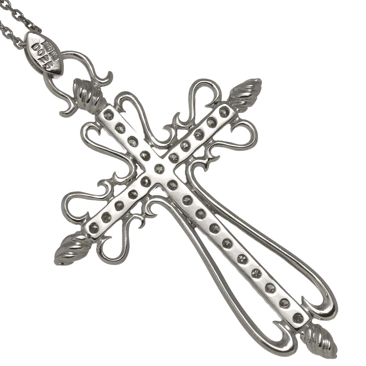 Diamond 0.25ct Necklace 18K WG White Gold 750