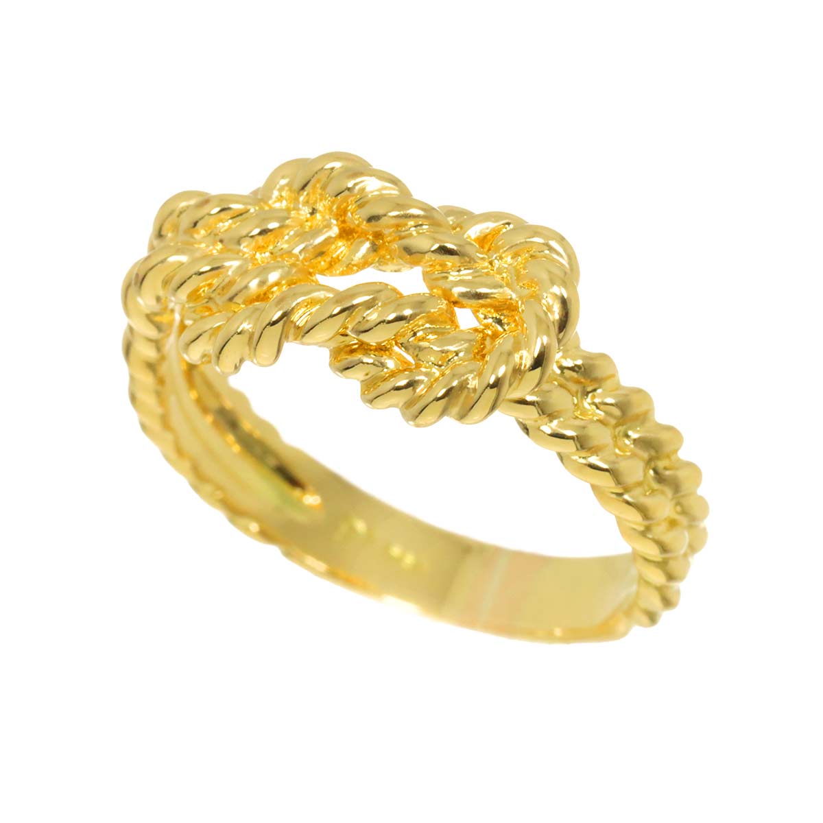 Ring 18K YG Yellow Gold 750 6.75-7.25(US)