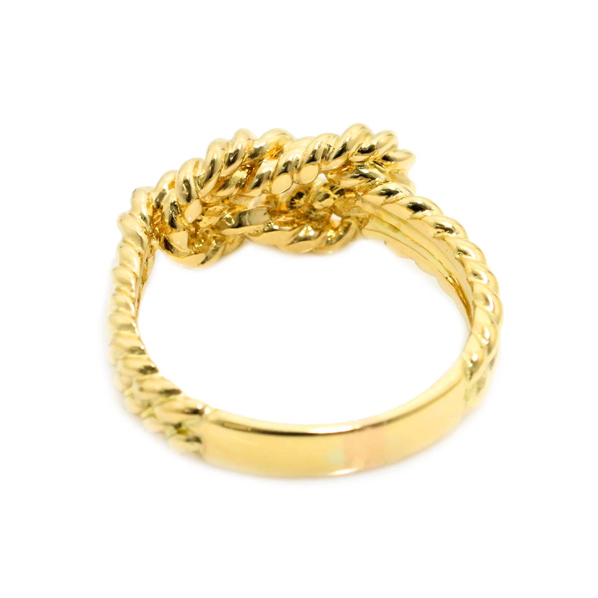 Ring 18K YG Yellow Gold 750 6.75-7.25(US)