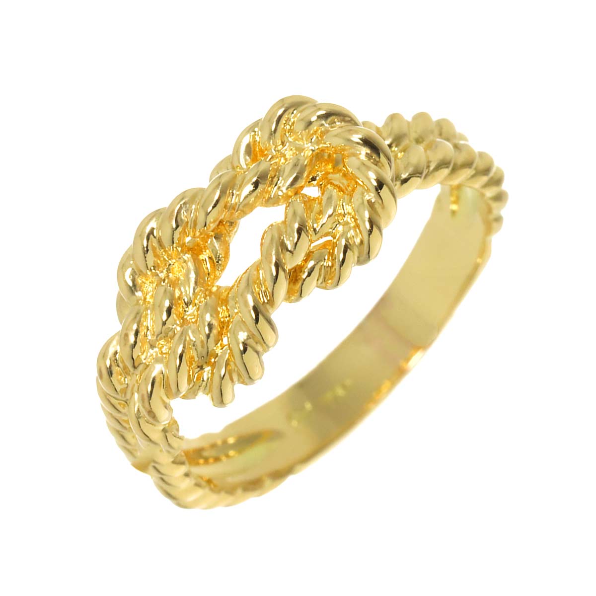 Ring 18K YG Yellow Gold 750 6.75-7.25(US)