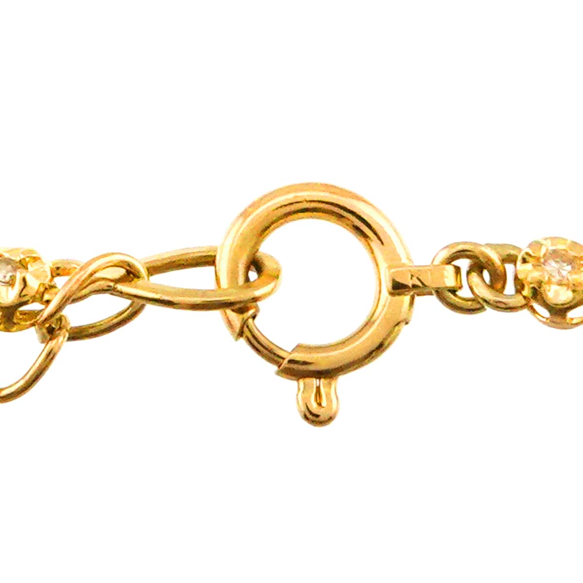 Diamond 1.00ct Necklace 18K YG Yellow Gold 750