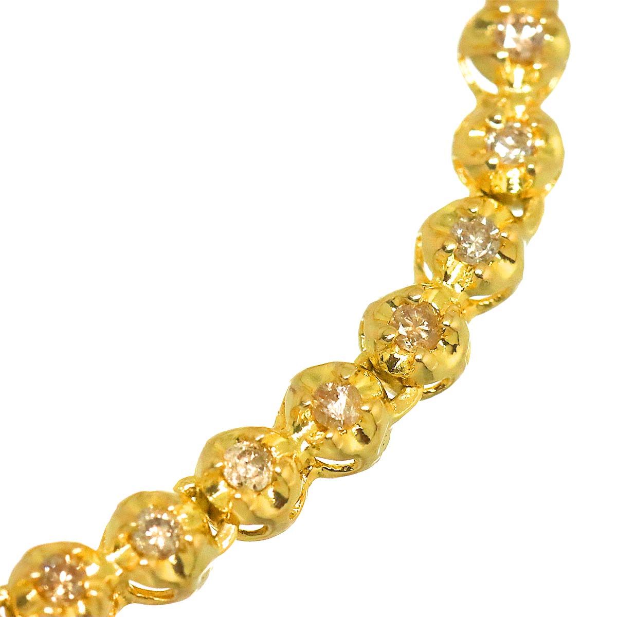 Diamond 1.00ct Necklace 18K YG Yellow Gold 750