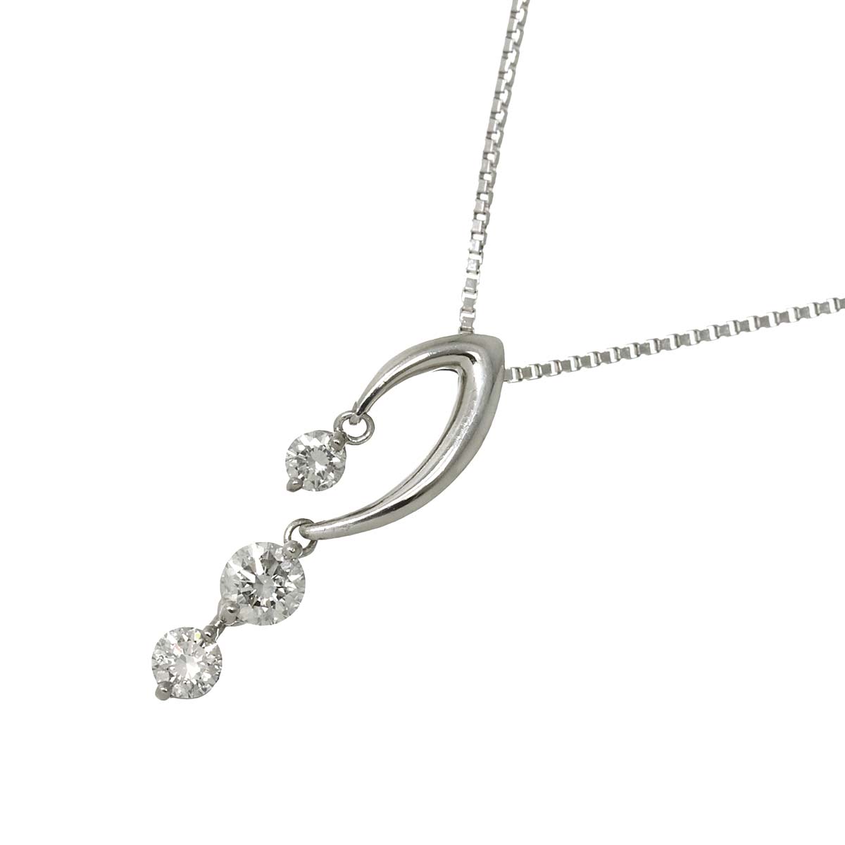 Diamond 0.35ct Necklace Pt Platinum